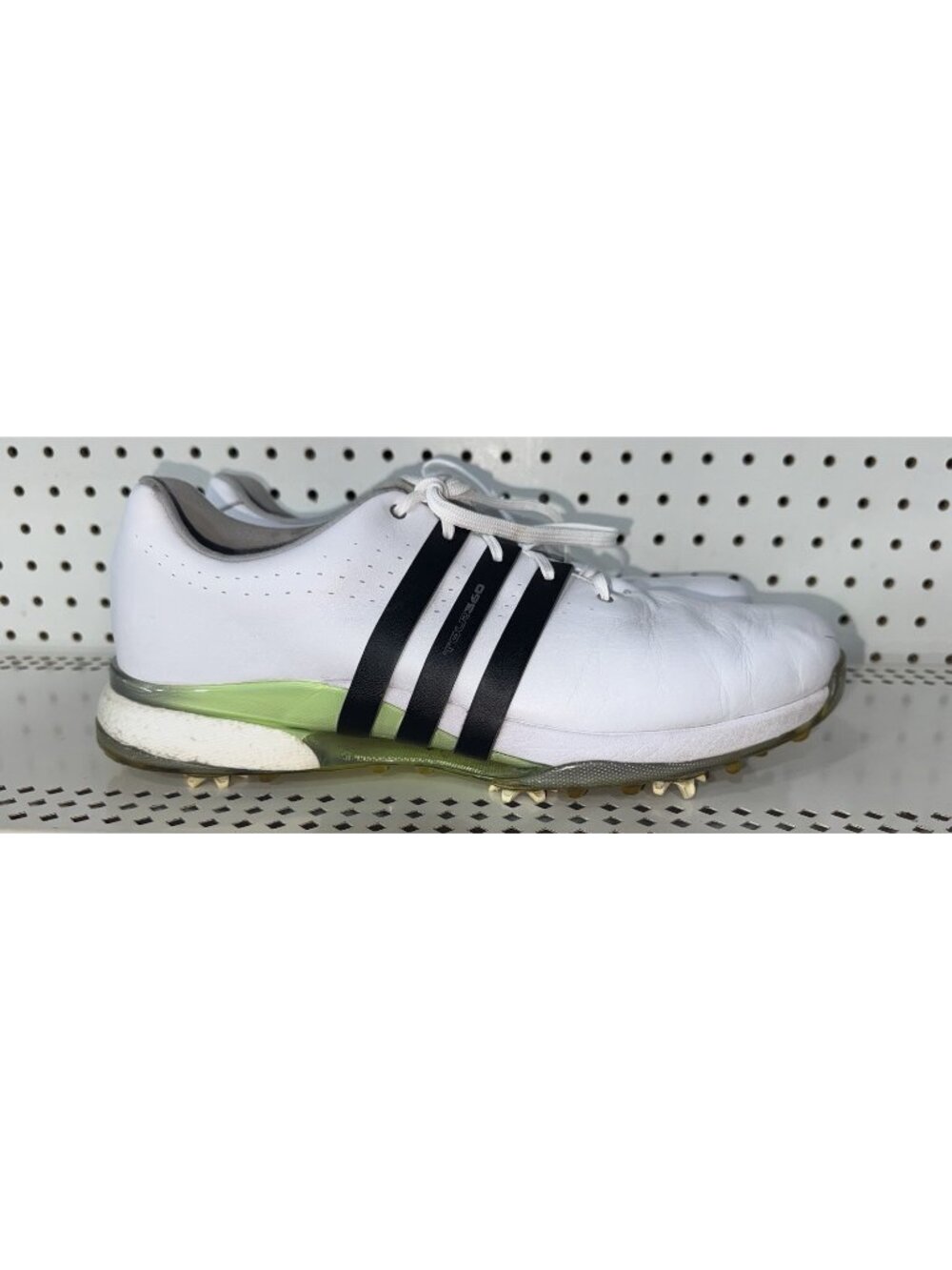 Adidas Tour360 24 Boost Mens Leather Golf Spikes Shoes Size 13 White IF0243